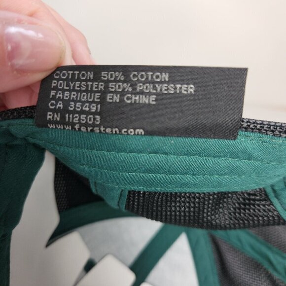 Fersten Maxfield Men's Hat Cap Two-tone Green and Black Mesh Back Adjustable New - Picture 12 of 12